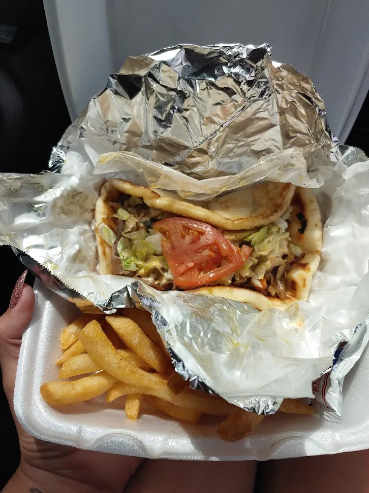 Steak Tacos and Fries